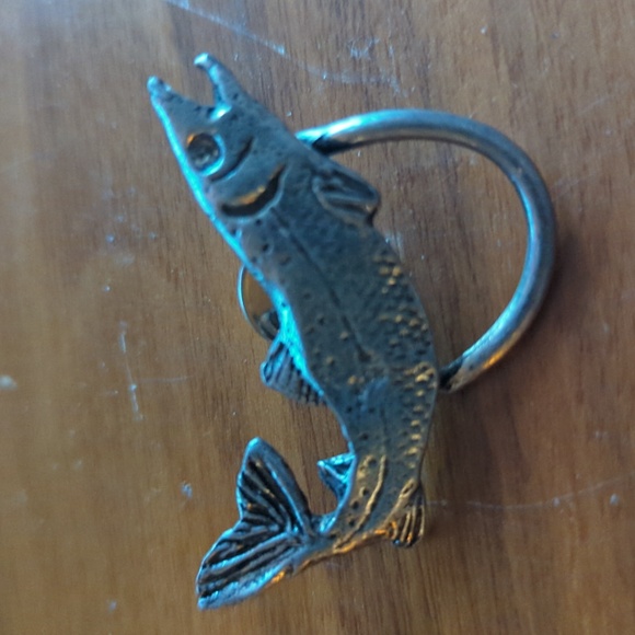 Vintage Signed H. Adams Pewter Fish Pin - Picture 4 of 4
